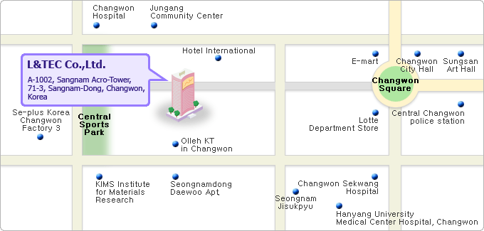 Location, A-1002, Sangnam Acro-Tower, 71-3, Sangnam-Dong, Changwon, Korea
